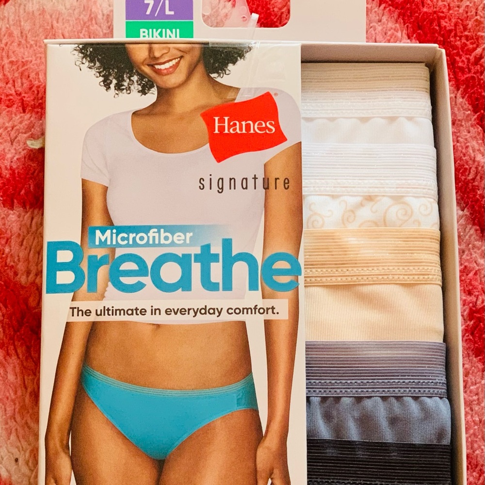 Hanes microfiber 6pk bikinis